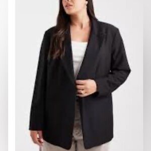 ASOS Black Lined Blazer, Size 18, Like New